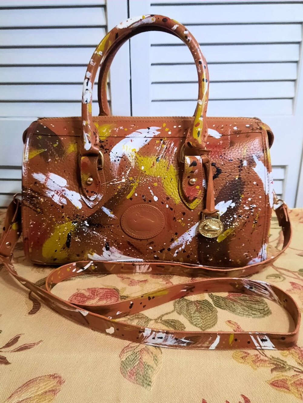 Vintage Dooney & Bourke Dipinta Inspired Satchel